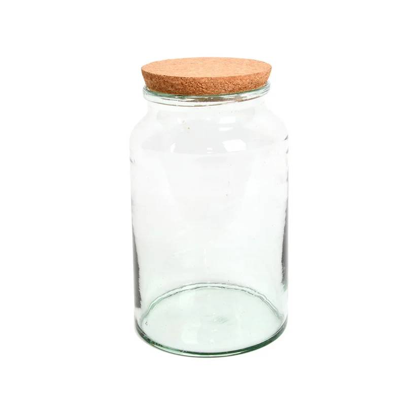 Bouteille Terrarium Verre Recyclé Transparent H 32,3 cm Ø 18,5 cm – Aucun