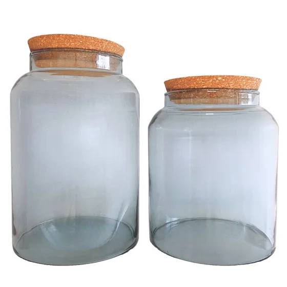 Bouteille Terrarium Verre Recyclé Transparent H 32,3 cm Ø 18,5 cm – Aucun - Imagen 4
