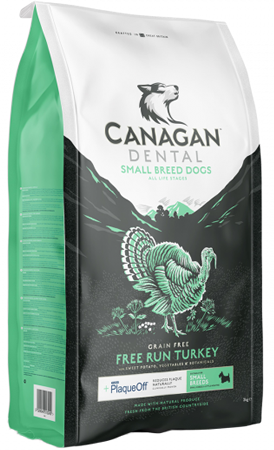 Canagan - Croquettes petit chien dinde sans céréales dents 2 kg - Canagan