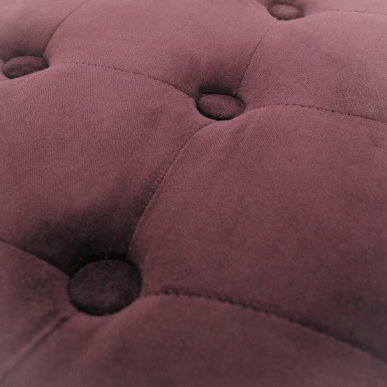 Pouf velours violet avec rangement Ø.45 x H.38 cm - Image 2