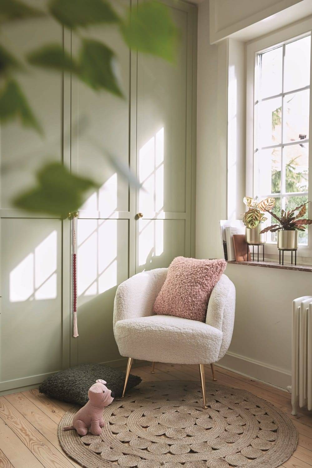 Fauteuil blanc L.74 x l.71,50 x H.71 cm - Image 2