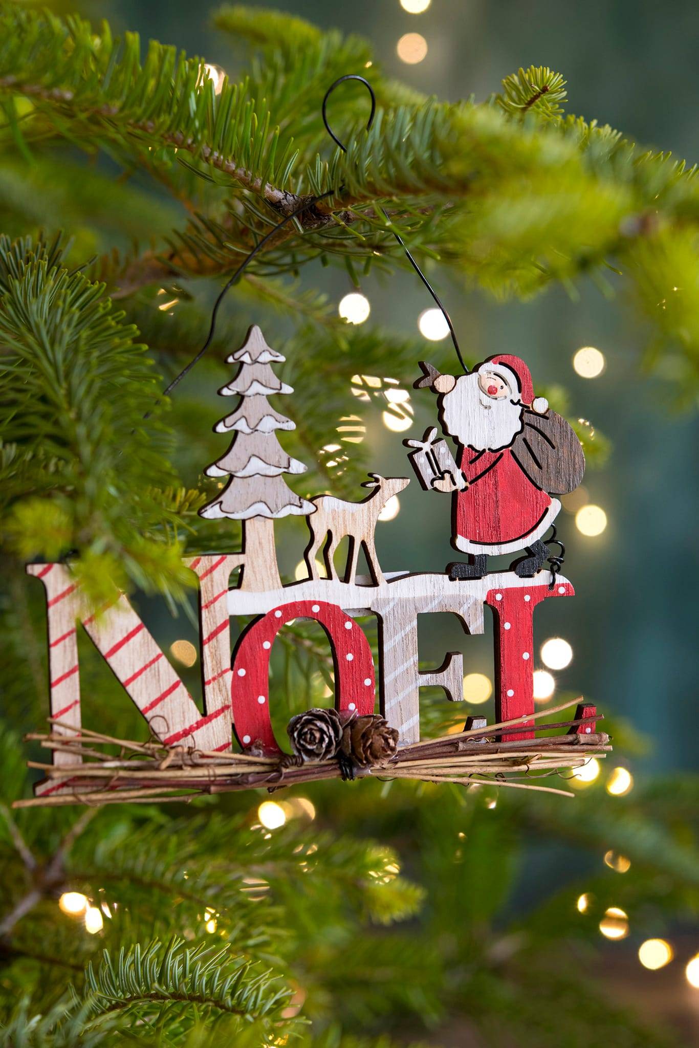 Décalcomanie Murale Sapin De Noël H74 - Décor Amovible Vinyle, Thème Hiver | Neuf, Prime Decals