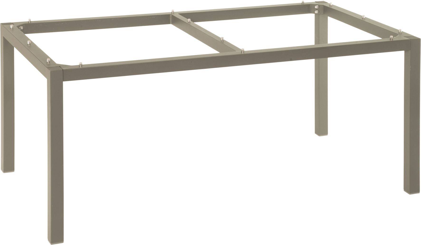 Stern - Pied de table Aluminium Taupe L.250 x l.100 x H.72 cm - Image 1