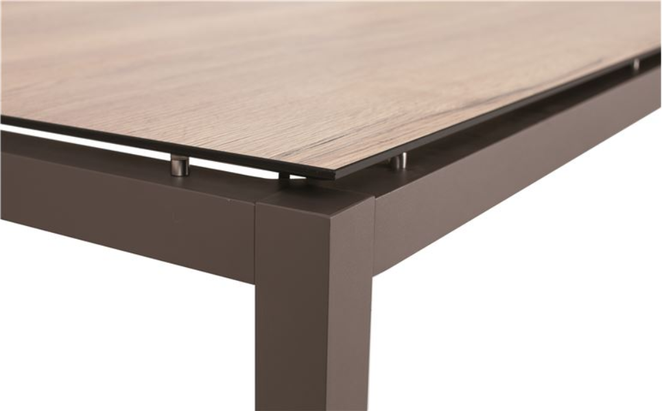 Stern - Pied de table Aluminium Taupe L.250 x l.100 x H.72 cm - Image 2