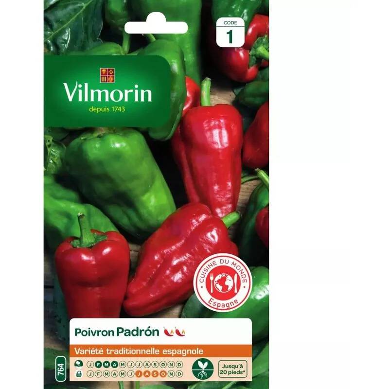 Vilmorin - Poivron Padron série 1 sachet graines 1 g - Vilmorin - Image 1