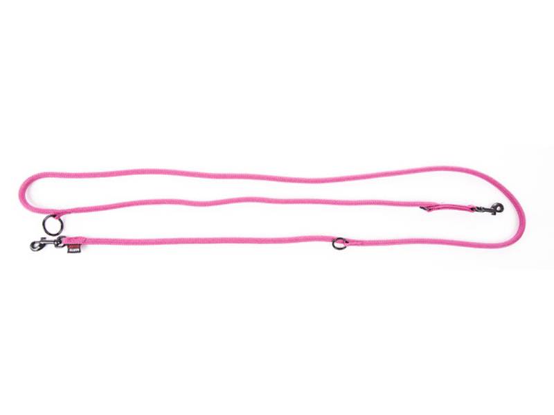 Laisse multipositions nylon rose Ø 9 mm L 200 cm - MARTIN - Image 1