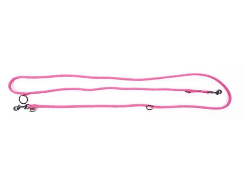 Laisse multipositions nylon rose Ø 9 mm L 200 cm - MARTIN - Image 2