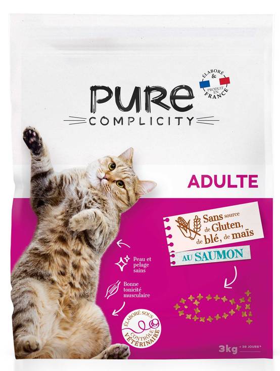 Pure Complicity - Croquettes chat au saumon 3 kg - Pure Complicity