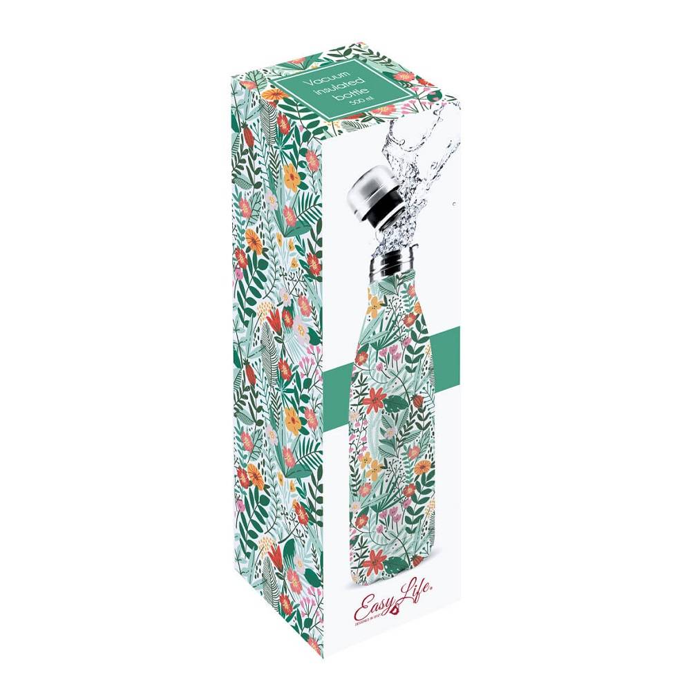 Bouteille isotherme inox motif végétal 50 cl - BOTANIC - Imagen 2