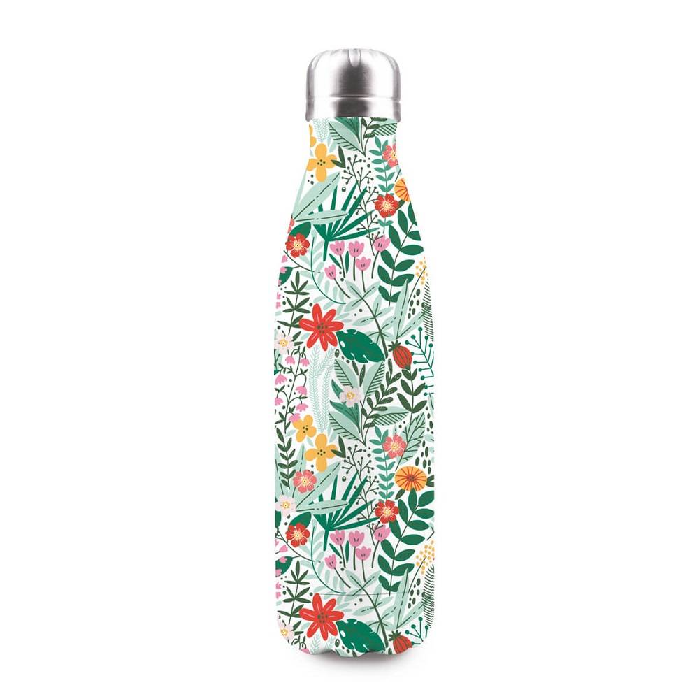 Bouteille isotherme inox motif végétal 50 cl - BOTANIC - Imagen 1