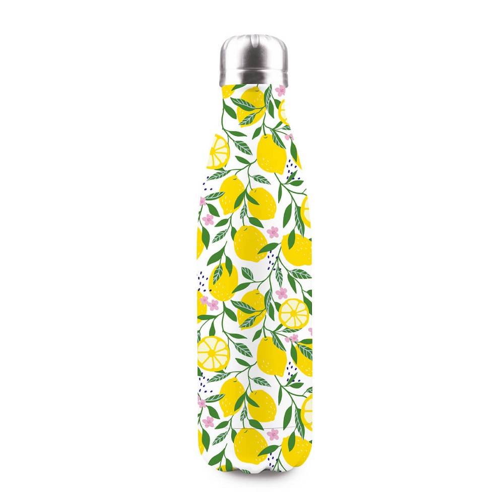 Bouteille Isotherme Inox Jaune 50 cl H 26 cm Ø 7 cm – LEMON - Imagen 2