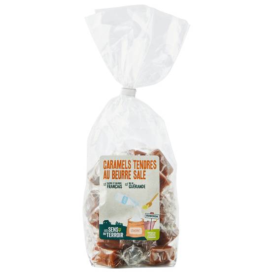 Les Sens du Terroir - Caramels tendres au beurre salé sachet 300 g - Les Sens du Terroir