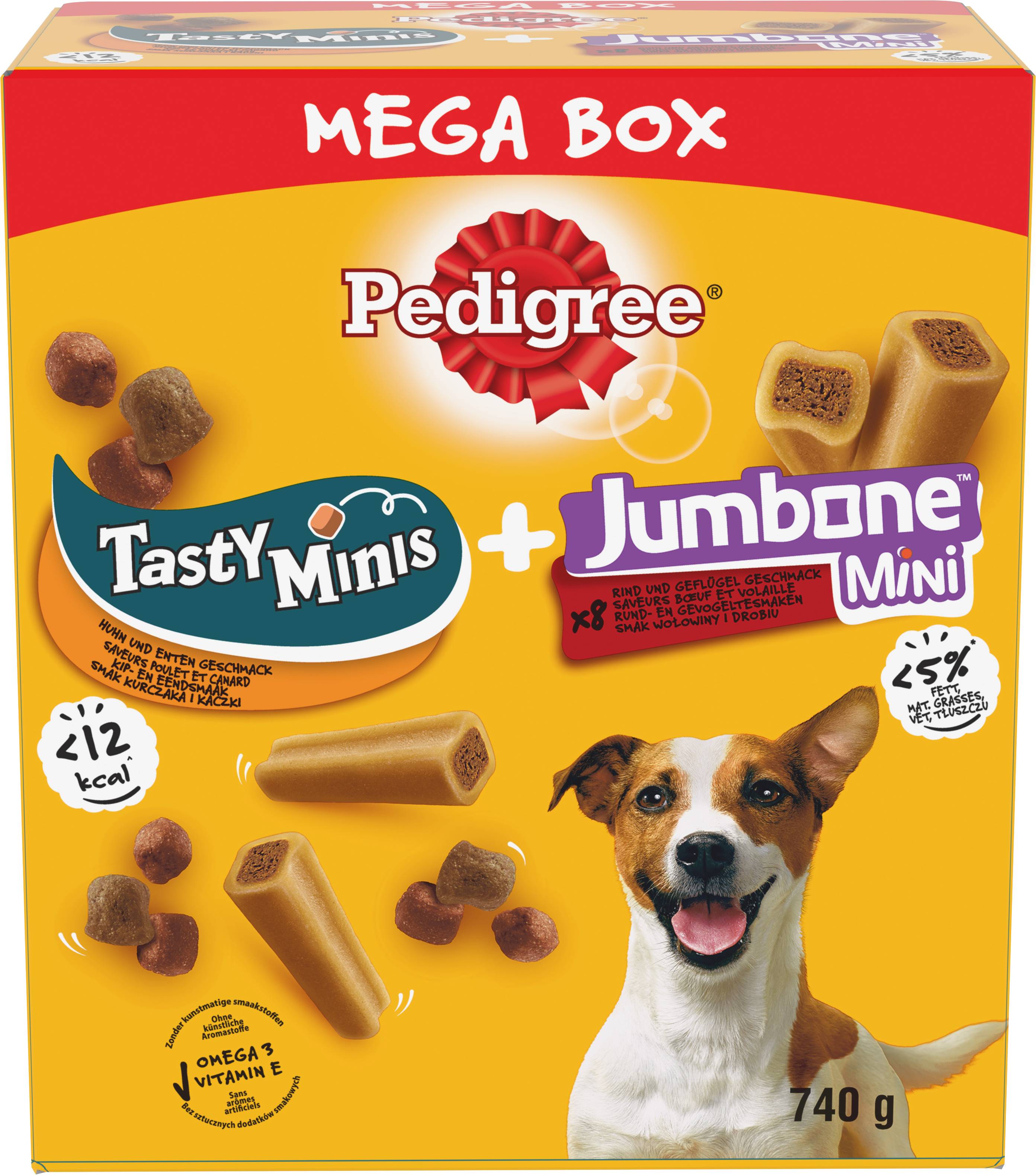 Mega Box Mix Tasty Minis Jumbone récompenses pour chien 740 g - PEDIGREE - Imagen 1
