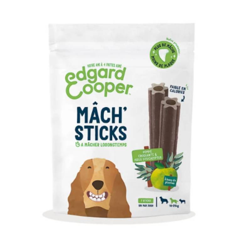 Edgard & Cooper - Stick dentaire naturel Moyen Chien pomme eucalyptus 160 g – Edgard & Cooper - Imagen 2