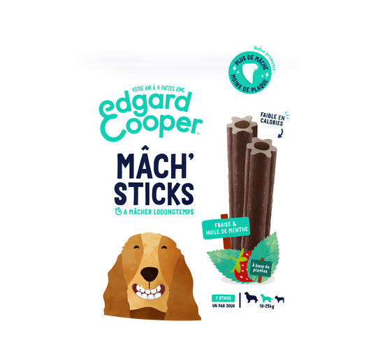 Edgard & Cooper - Stick dentaire naturel Moyen Chien fraise menthe 160 g - Edgard & Cooper - Image 1