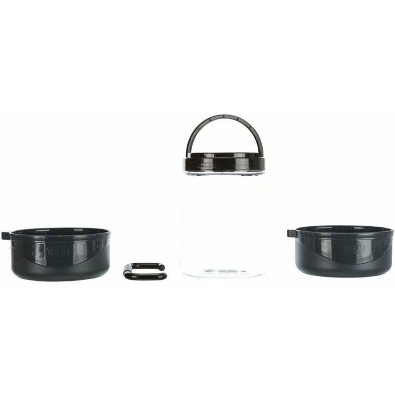 Set de voyage pour chien plastique gris foncé L.18.0 cm l.13.5 cm H.18.0 cm - Trixie - Imagen 5