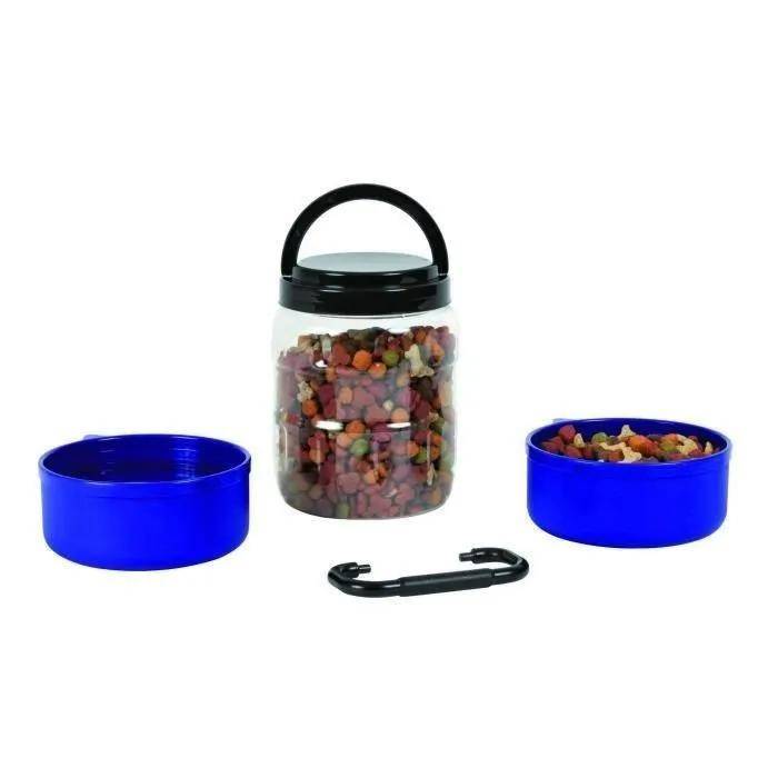 Set de voyage pour chien plastique gris foncé L.18.0 cm l.13.5 cm H.18.0 cm - Trixie - Imagen 6