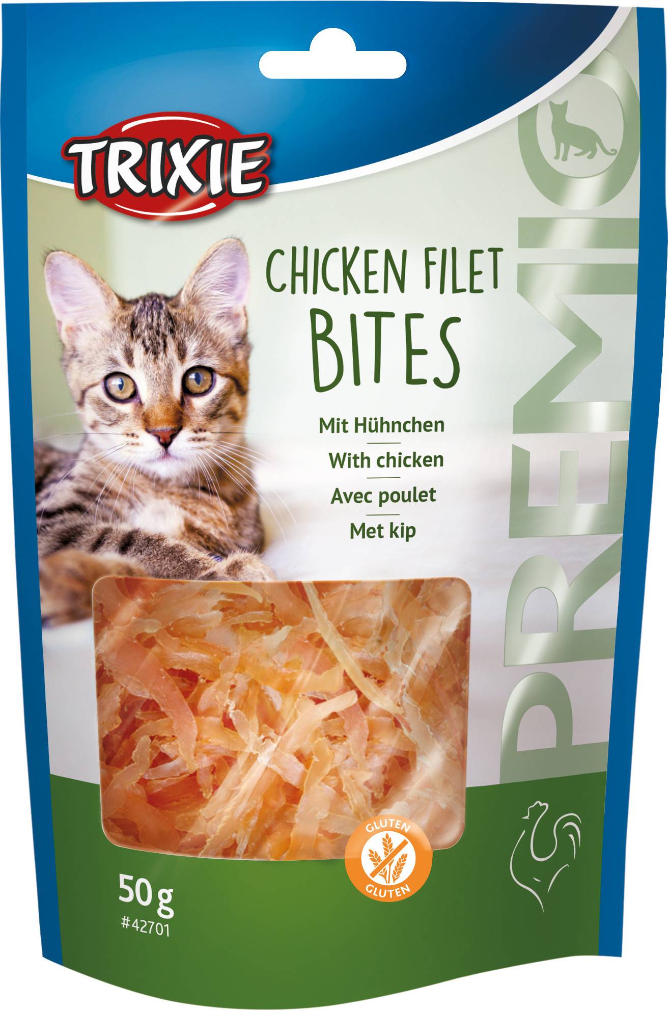 Trixie - Friandise filet de poulet sachet L.100 mm l.100 mm H.10 cm multicouleur - Trixie - Imagen 1