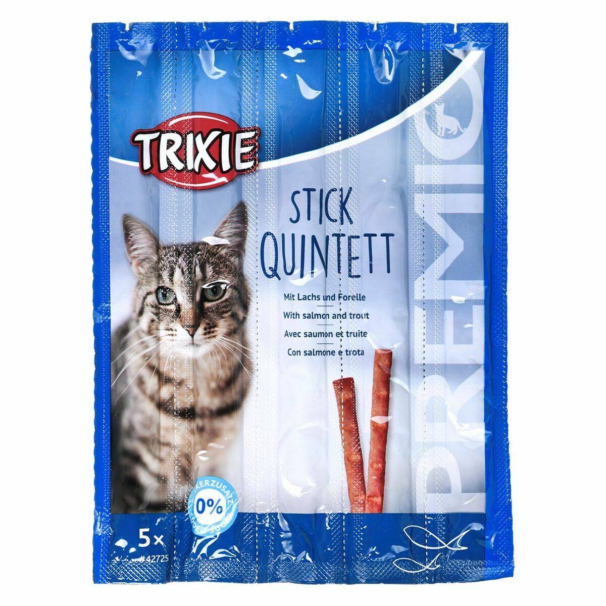 Trixie - Friandises PREMIO Quadro-Sticks saumon/truite L.14 cm - Trixie - Image 2