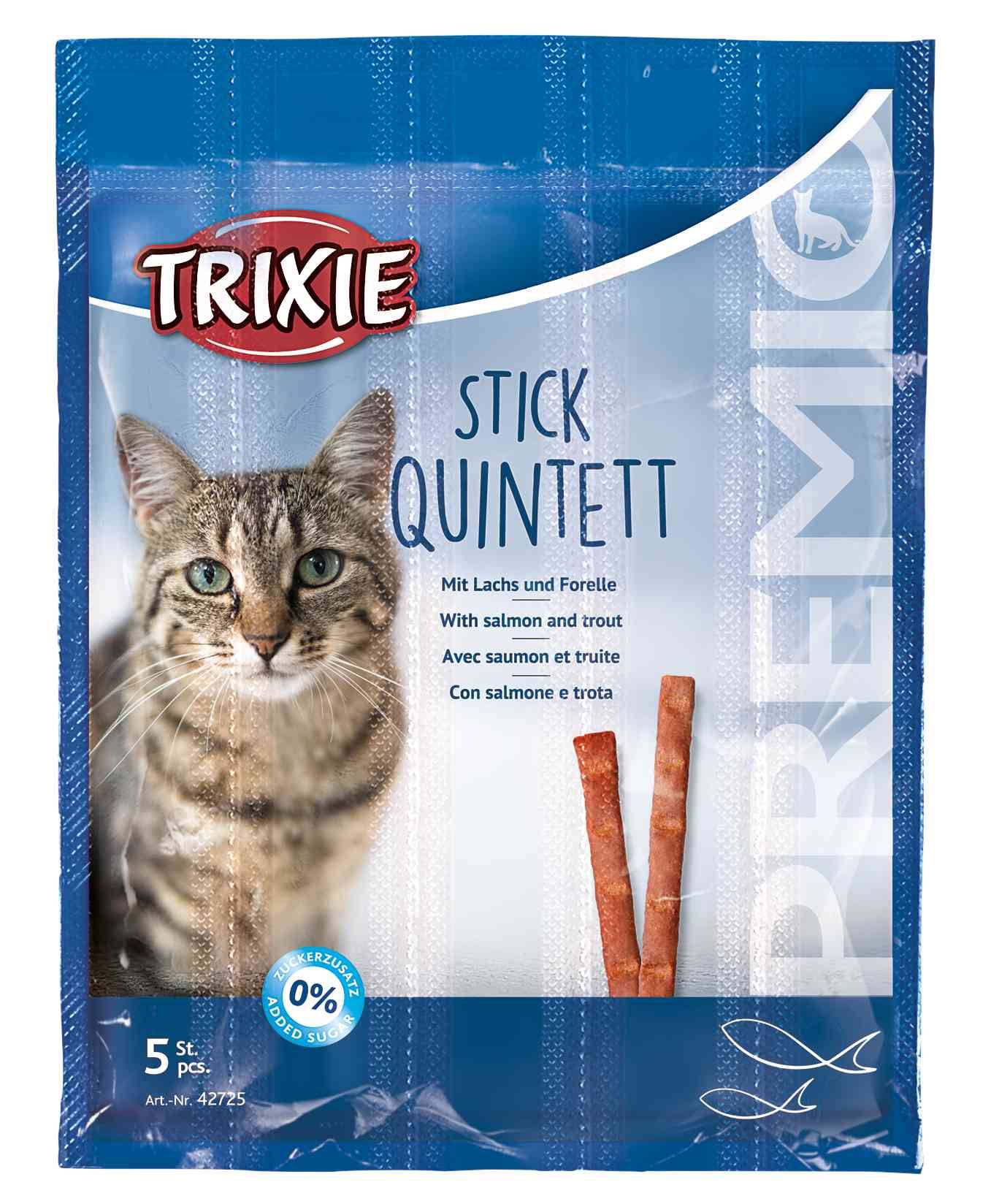 Trixie - Friandises PREMIO Quadro-Sticks saumon/truite L.14 cm - Trixie - Image 1