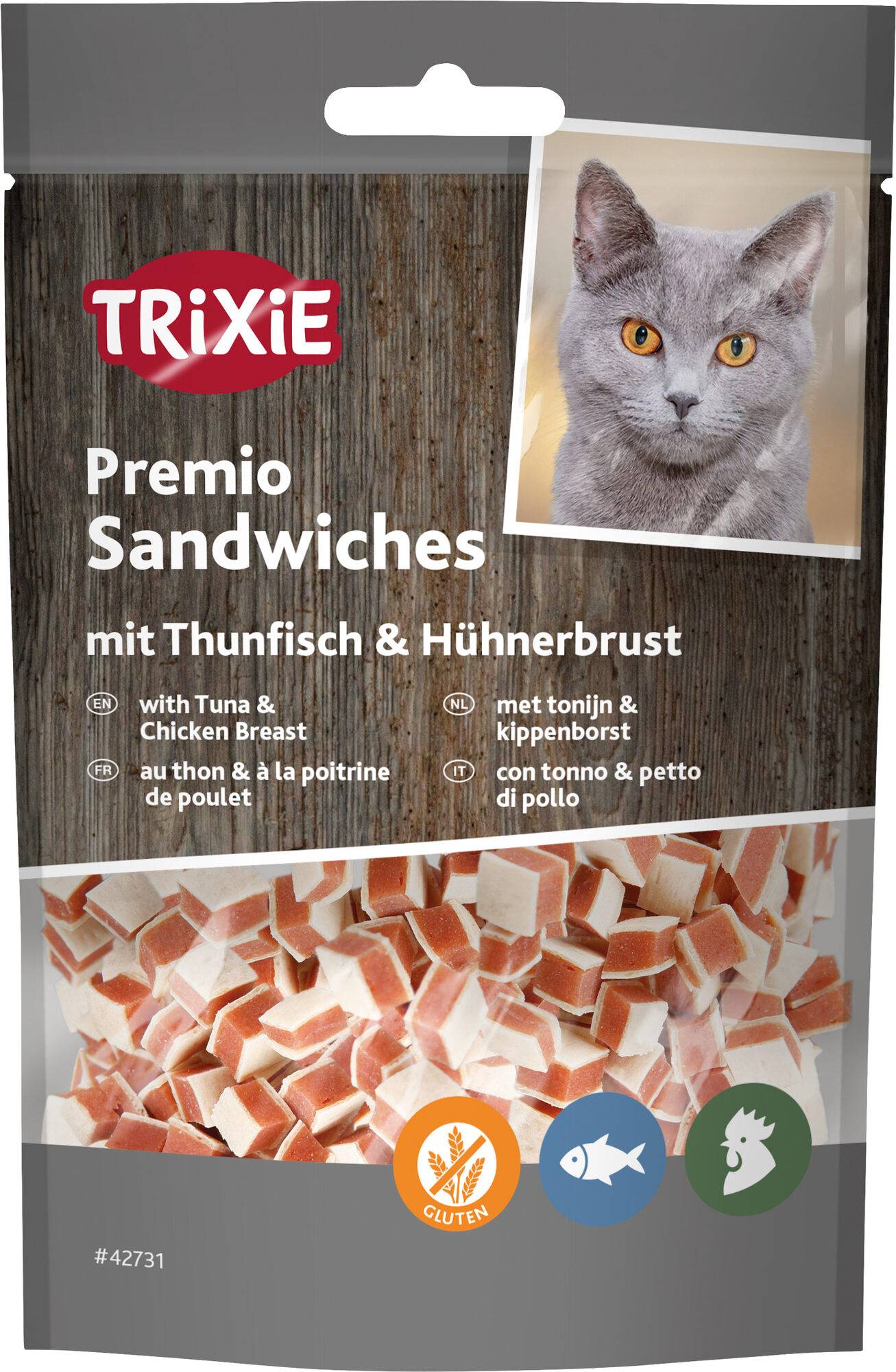 Friandise sandwiches Thon 50 g pour chats - TRIXIE - Imagen 1