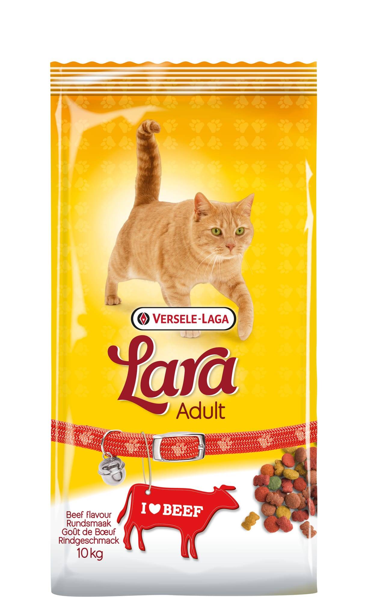 Croquettes délicieuses au bœuf chats adultes – LARA