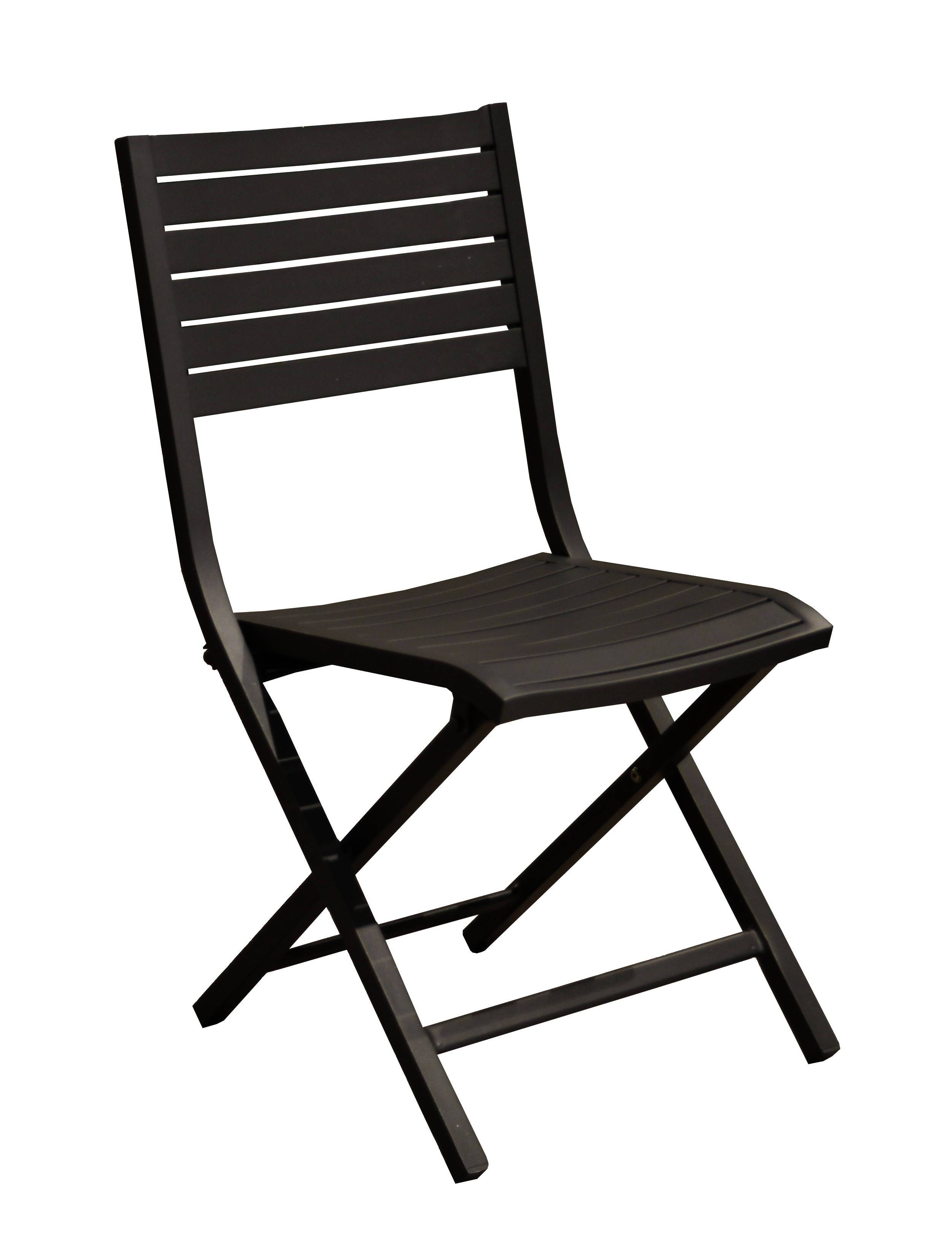 Proloisirs - Chaise de jardin alu graphite Lucca Proloisirs - Imagen 4
