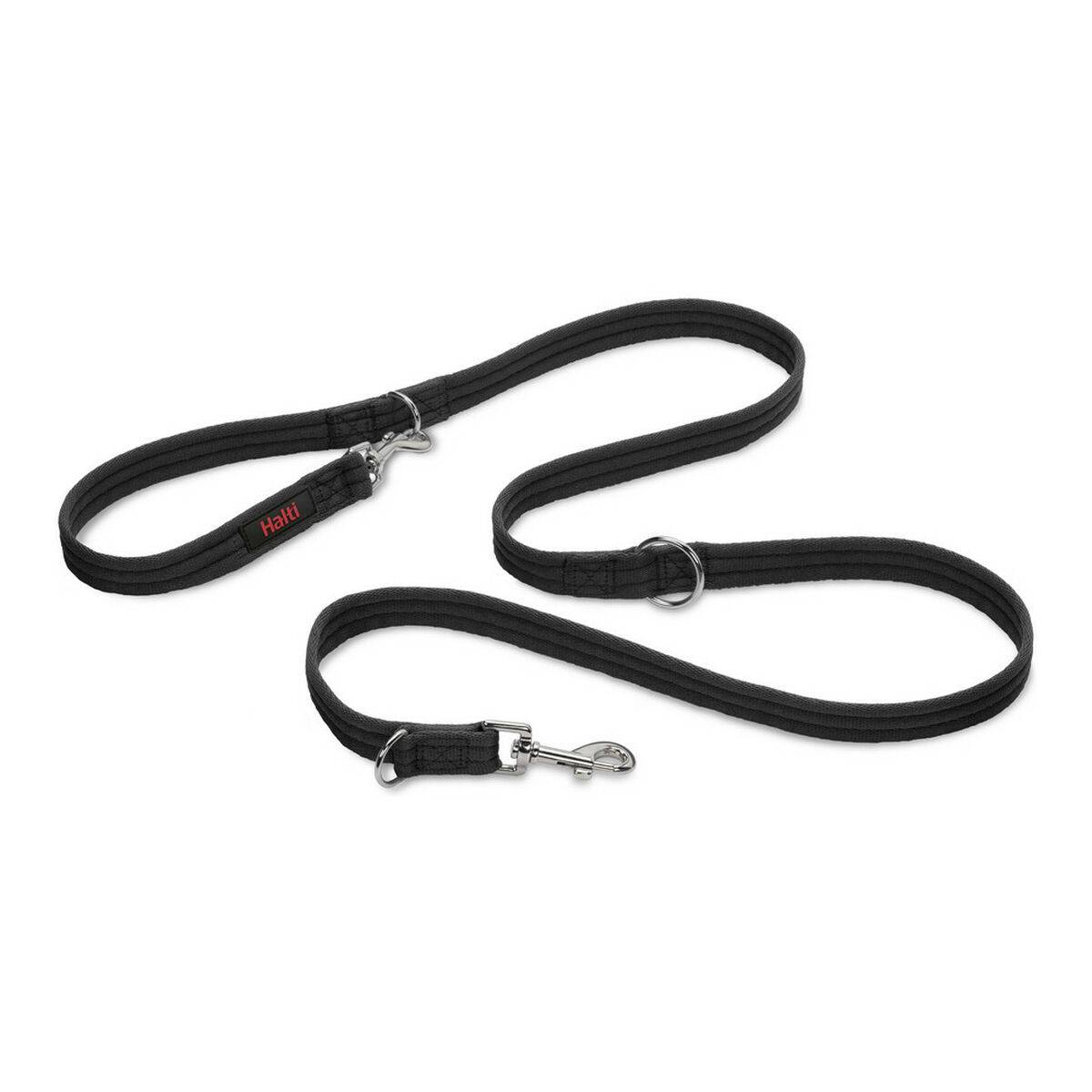 Laisse multifonction grande taille en sangle noire L.2 m modèle dressage - The company of animals