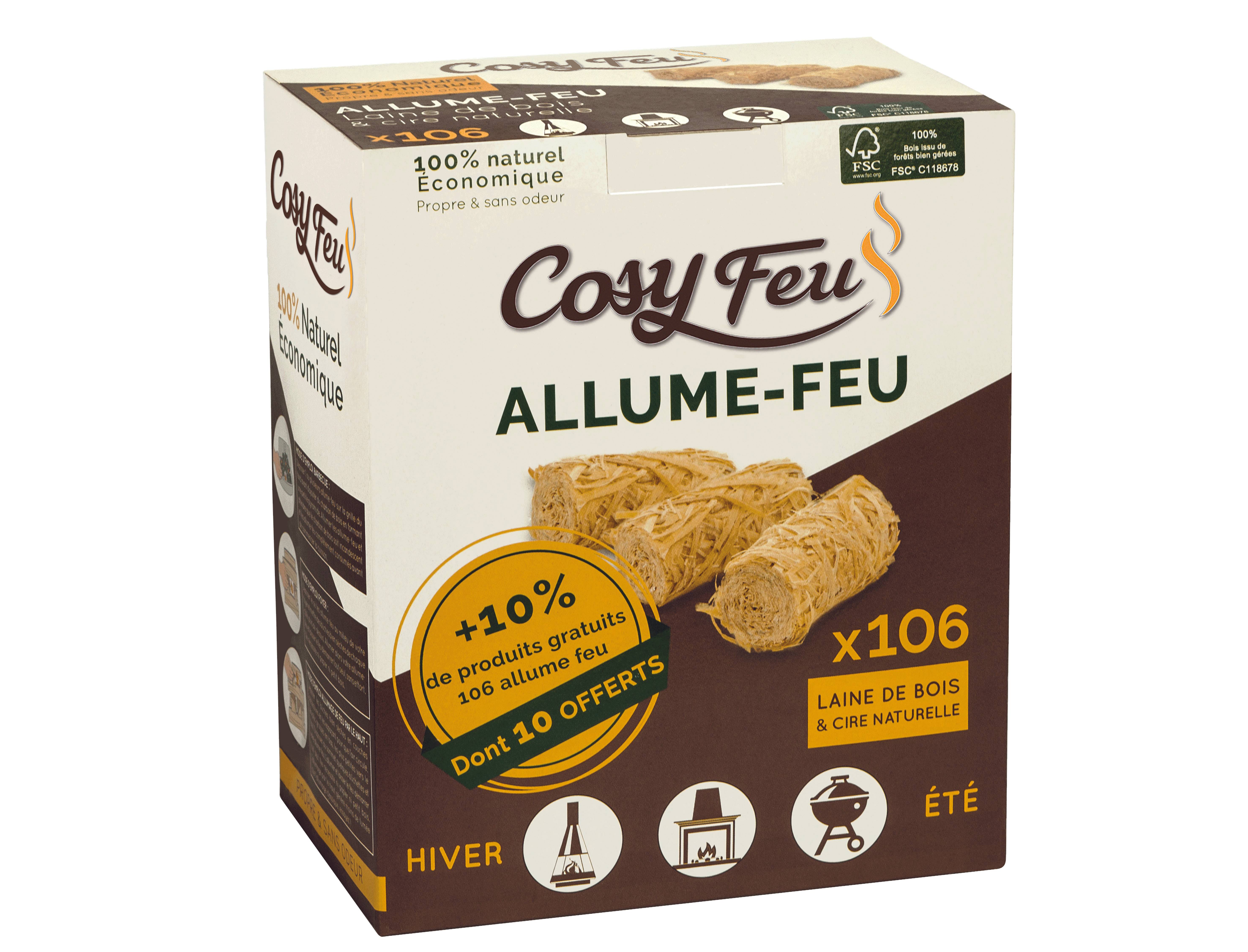 Cosy feu - Cosy Feu - Allume feu laine de bois