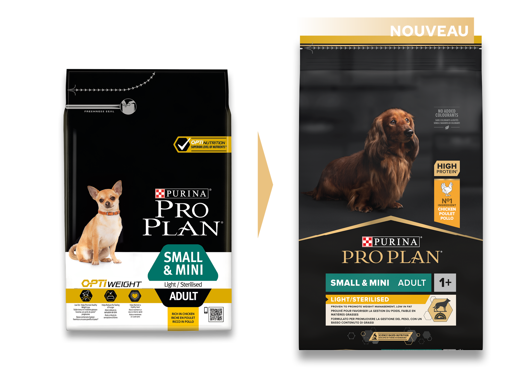 Purina Pro Plan - Croquettes chien Small et Mini Light Sterilised 3 kg - PRO PLAN - Imagen 3