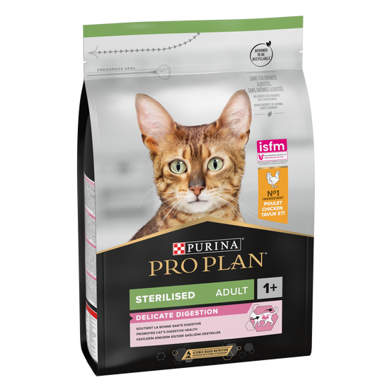 Purina Pro Plan - Croquettes chat Adulte Stérilisé Poulet 3 kg - PRO PLAN - Image 1
