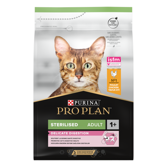 Purina Pro Plan - Croquettes chat Adulte Stérilisé Poulet 3 kg - PRO PLAN - Image 2