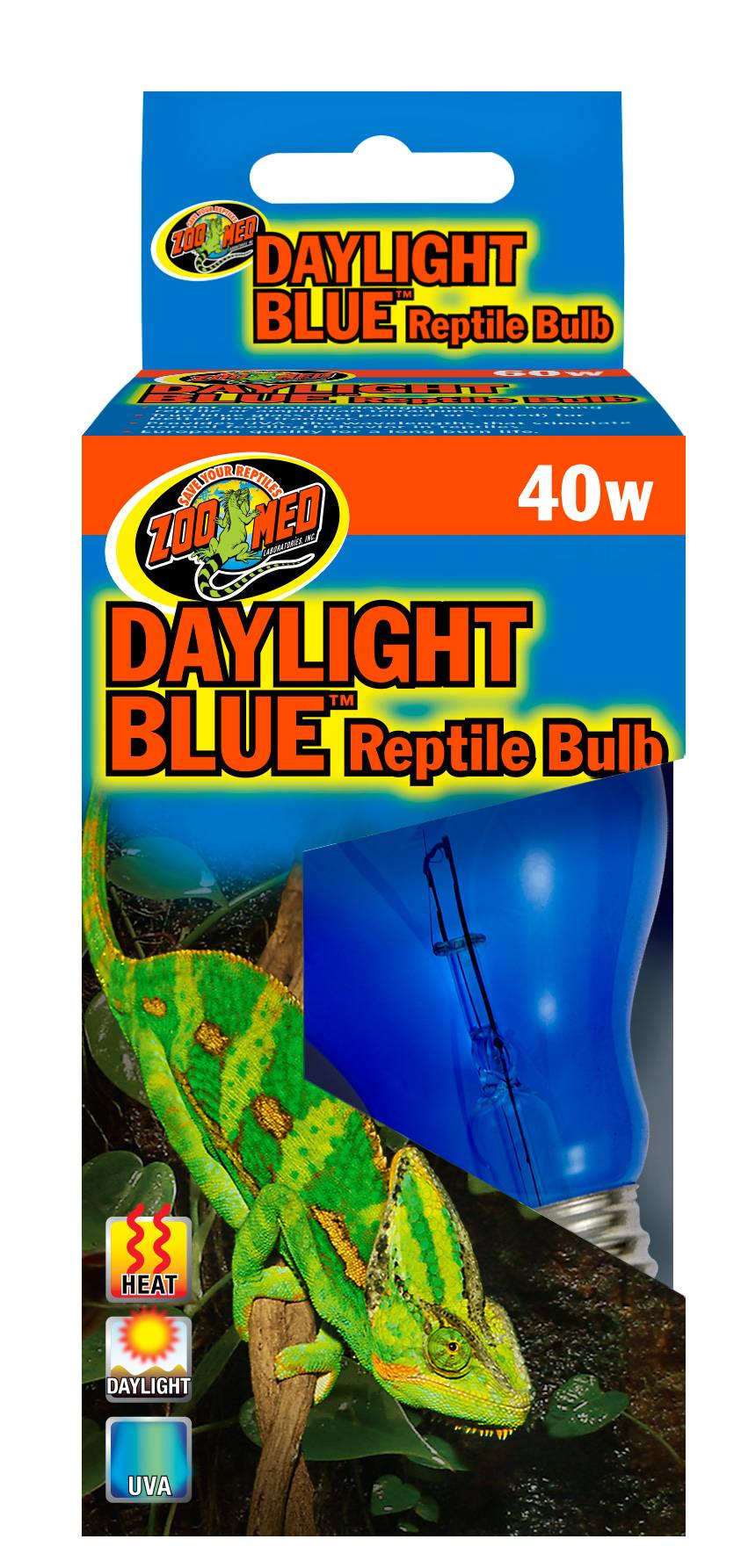Zolux - Ampoule éclairante chauffante lumière bleue UVA 40 W