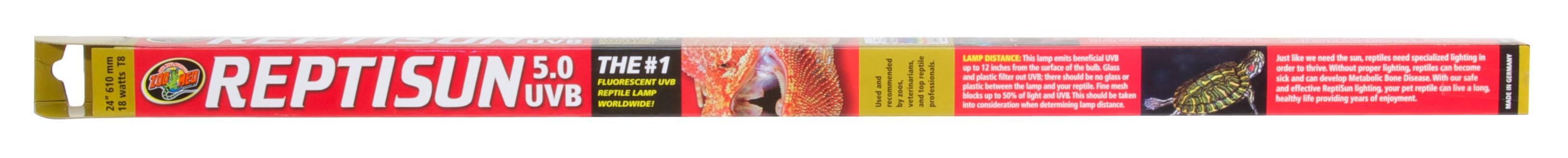 Zolux - Tube T8 pour terrarium UVB 18W - L.65 x l.3,1 x H.3,1 cm