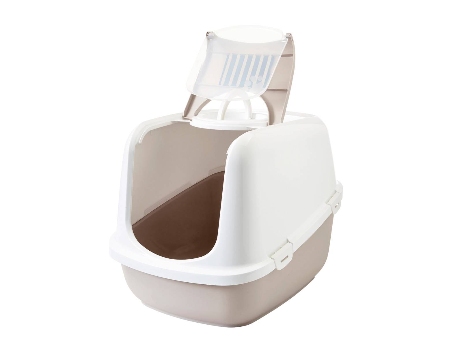Savic - Maison toilette Nestor jumbo moka L.66,50 x l.48,50 x H.46,50 cm - Imagen 4