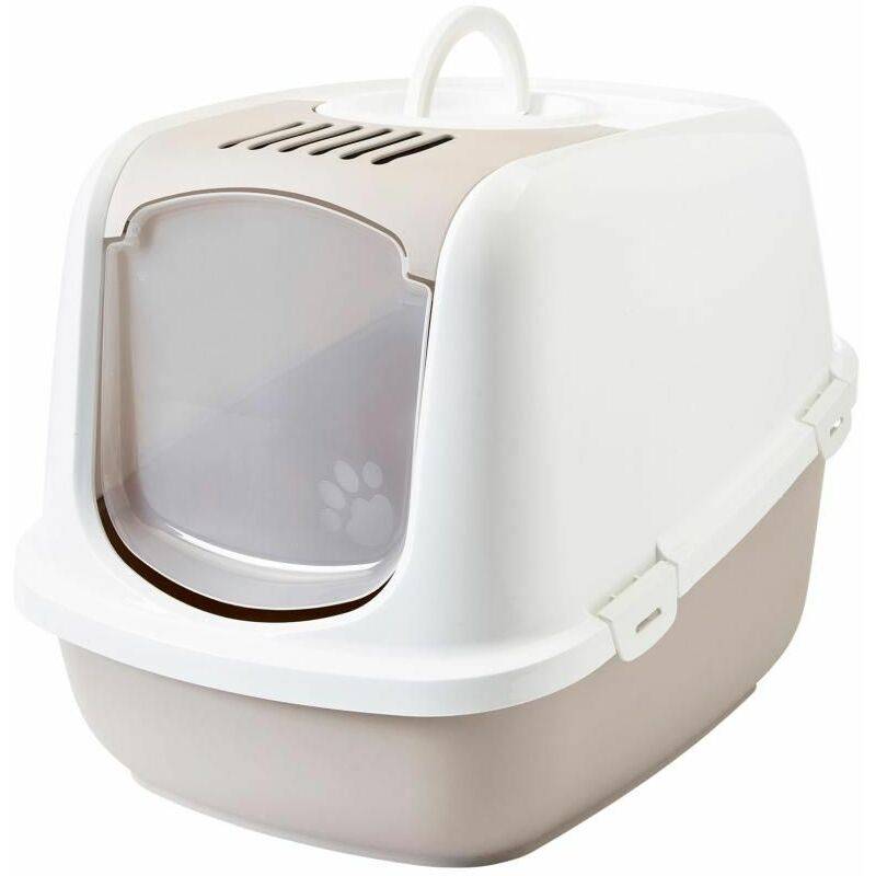 Savic - Maison toilette Nestor jumbo moka L.66,50 x l.48,50 x H.46,50 cm - Imagen 6