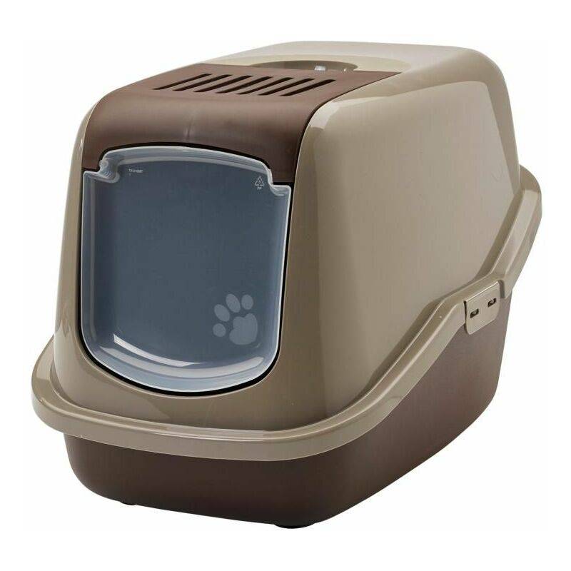 Maison de toilette Plastique Chocolat L 56 cm l 39 cm H 38,5 cm - SAVIC - Image 2