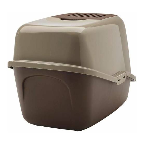 Maison de toilette Plastique Chocolat L 56 cm l 39 cm H 38,5 cm - SAVIC - Image 3