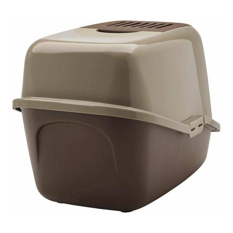 Maison de toilette Plastique Chocolat L 56 cm l 39 cm H 38,5 cm - SAVIC - Image 3