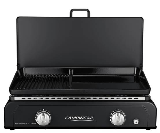 Campingaz - Plancha Gaz à poser Blue Flame LXD Twin L.66 x l.53 x H.22 cm
