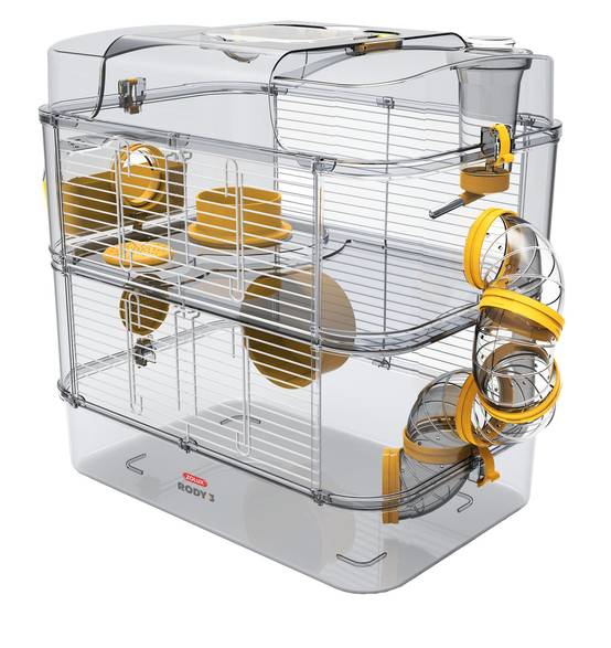 Zolux - Cage Habitat Évolutif Plastique Jaune – ZOLUX