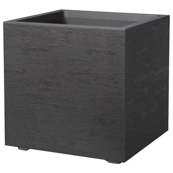 Deroma - Deroma - Pot carré Cubo Gravity Carbone L.39 x l.39 x H.39 cm - Imagen 3