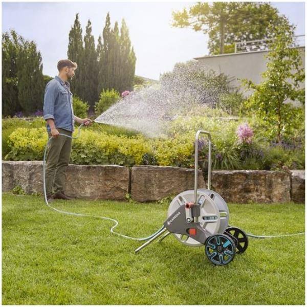 Gardena - Dévidoir sur roues metal avec tuyau L. 25 m - Gardena - Imagen 4