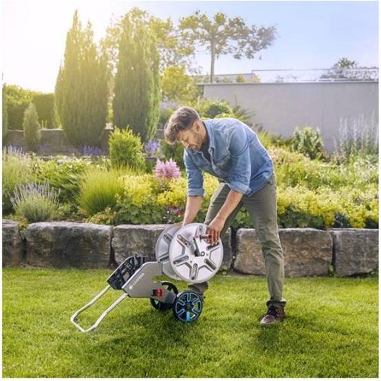 Gardena - Dévidoir sur roues metal avec tuyau L. 25 m - Gardena - Image 6
