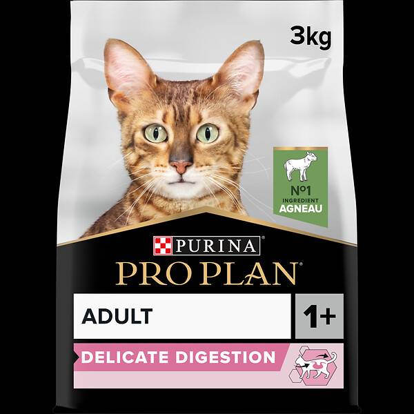 Purina Pro Plan - Croquettes chat Adulte Délicate Agneau 3 kg - PRO PLAN - Image 7