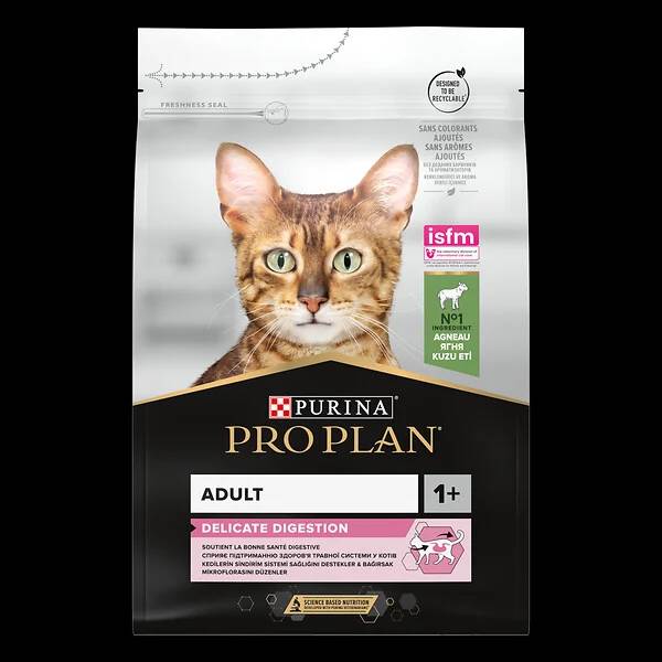 Purina Pro Plan - Croquettes chat Adulte Délicate Agneau 3 kg - PRO PLAN - Image 3