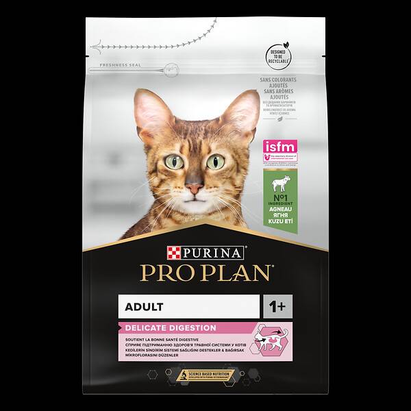 Purina Pro Plan - Croquettes chat Adulte Délicate Agneau 3 kg - PRO PLAN - Image 4