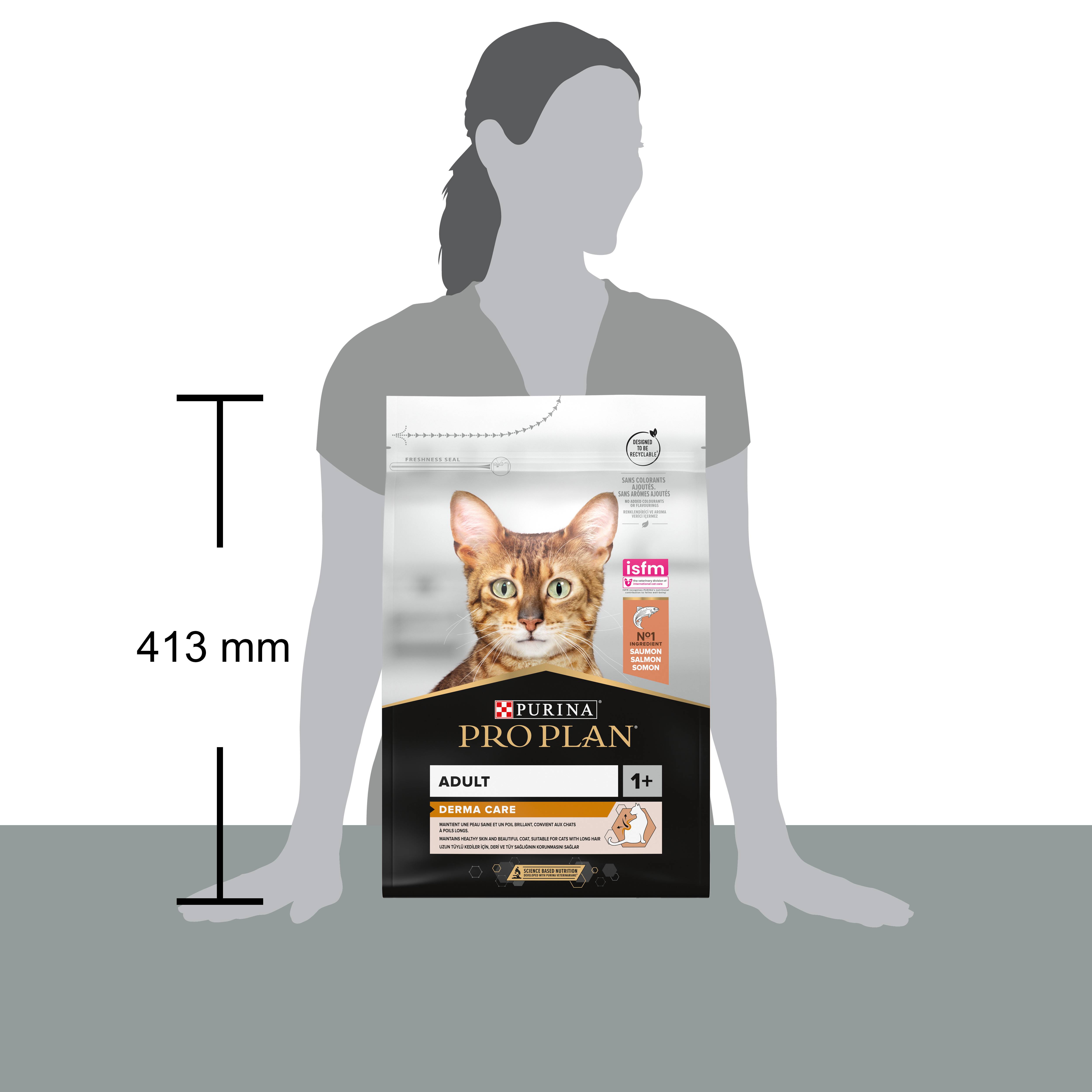 Purina Pro Plan - Croquettes chat Adulte Peau Sensible Saumon 3 kg - PRO PLAN - Image 2