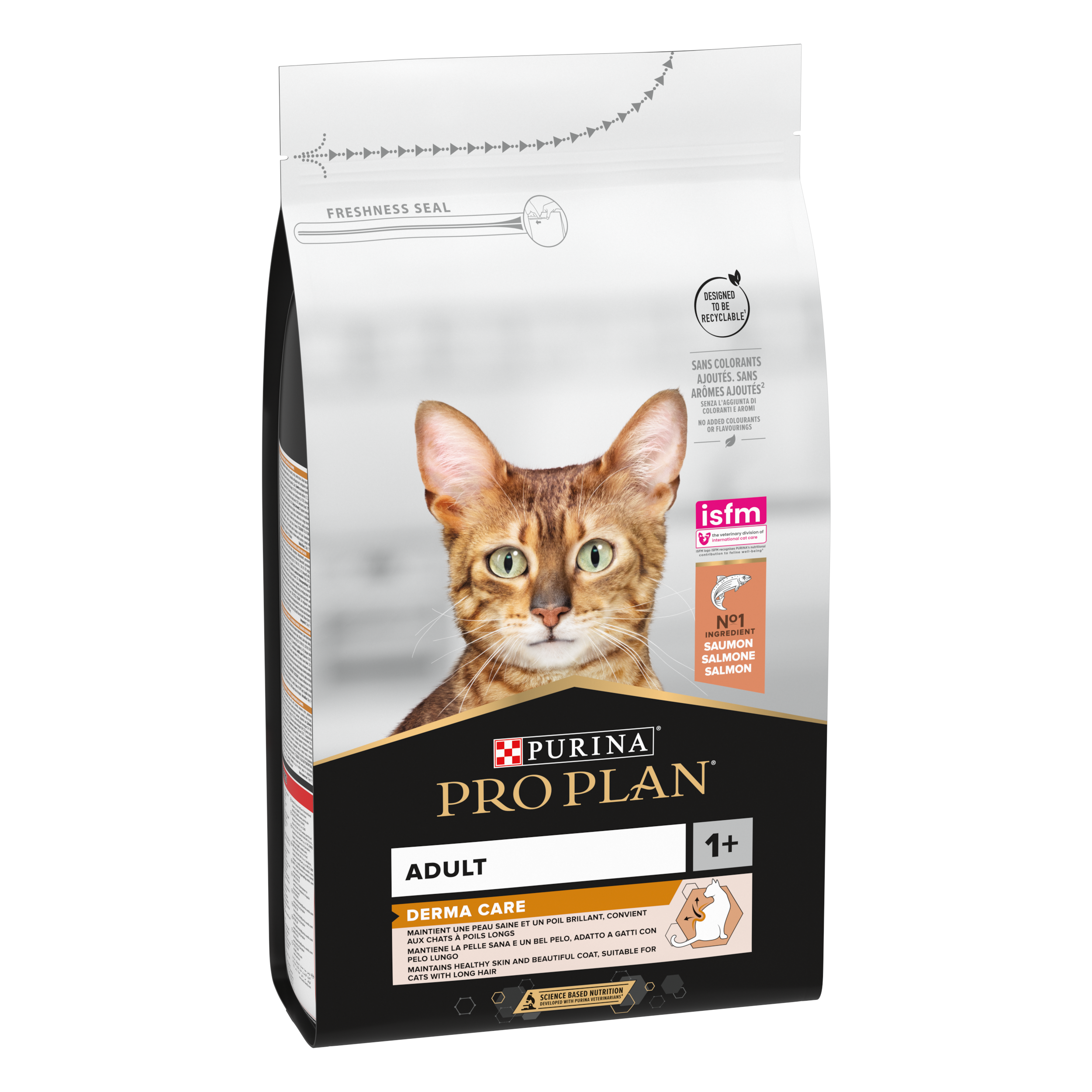 Purina Pro Plan - Croquettes chat Adulte Derma Plus Saumon 1,5 kg - PRO PLAN - Image 1