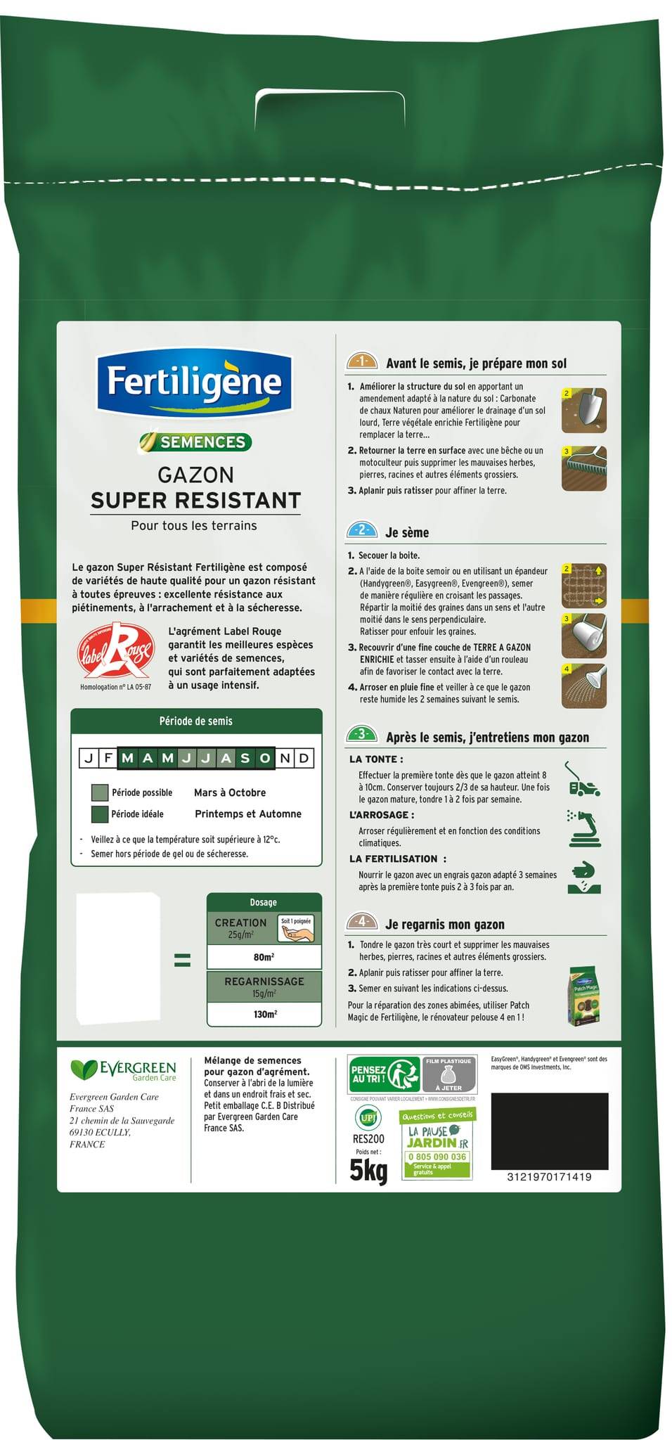 Fertiligène - Gazon Super Résistant - FERTILIGENE - Image 2